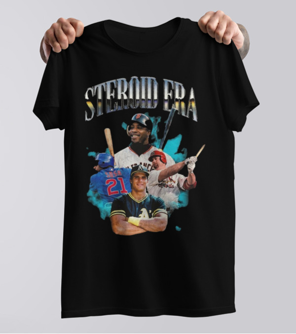 Steroid Era Baseball Legends Collage T-Shirt
