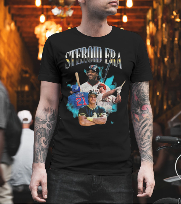 Steroid Era Baseball Legends Collage T-Shirt