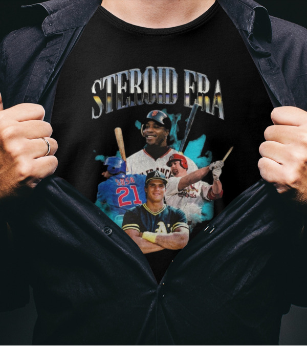 Steroid Era Baseball Legends Collage T-Shirt