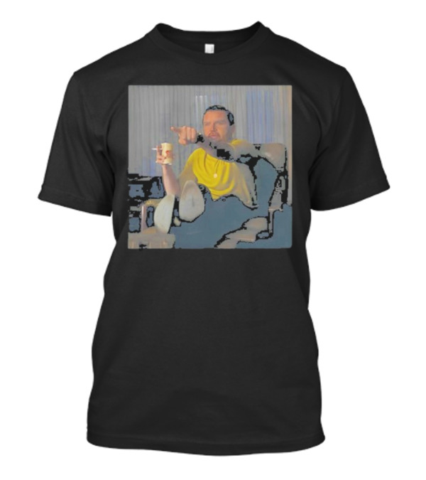 Sticke Rmule JD Vance DiCaprio Meme Man Pointing Sitting With Drink T-Shirt