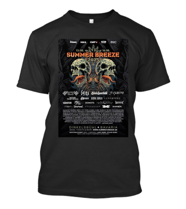Summer Breeze 2025 Dinkelsbühl Bavaria Featuring Machine Head Gojira Blind Guardian In Extremo Within Temptation T-Shirt
