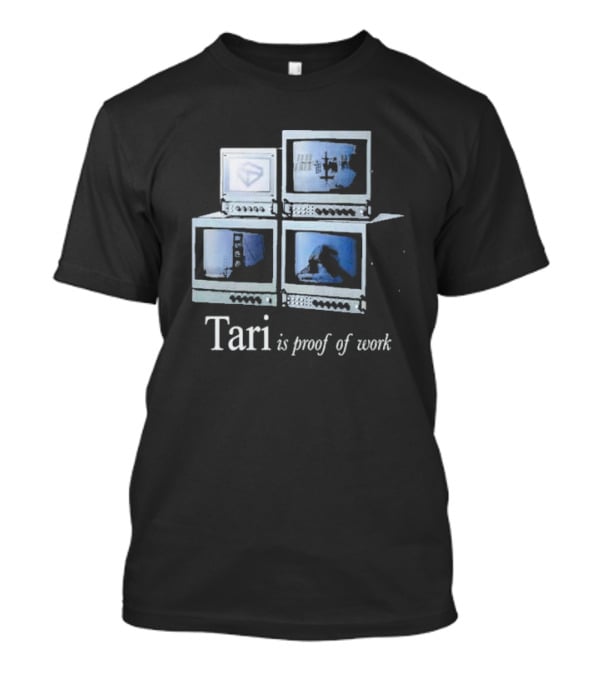 Tari Labs Proof Of Work 1996 Four Vintage Monitors T-Shirt