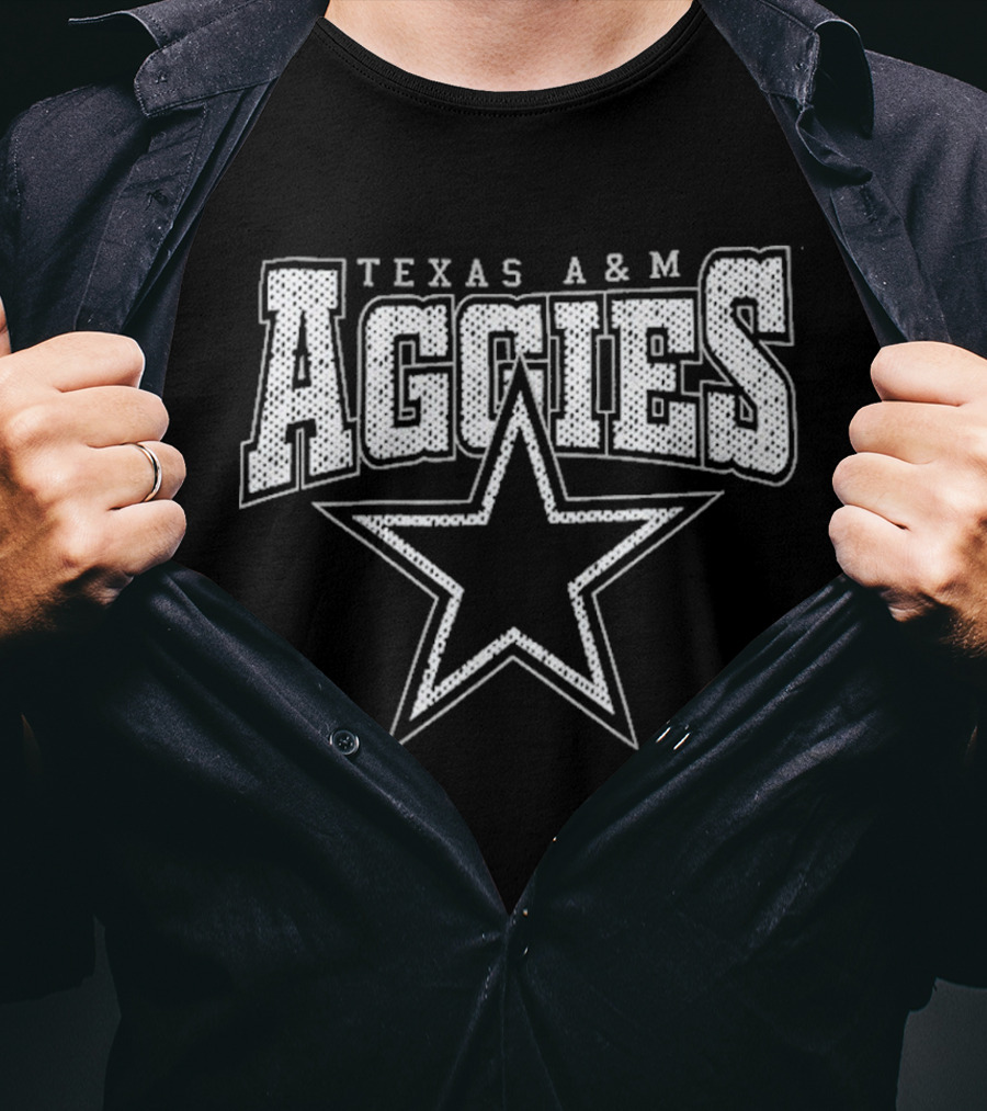 Texas A&M Aggies Star Logo Iconic College Team Apparel T-Shirt