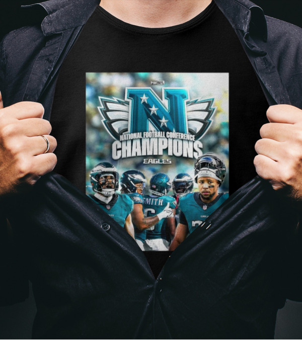 National Football Conference Champions Eagles FlyEaglesFly NFL On Fox T-Shirt