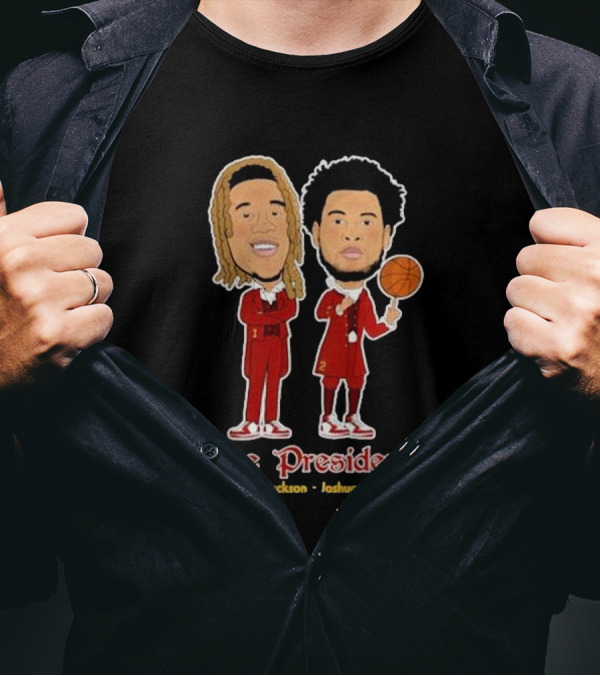 The Presidents Dishon Jackson Joshua Jefferson Basketball Characters T-Shirt