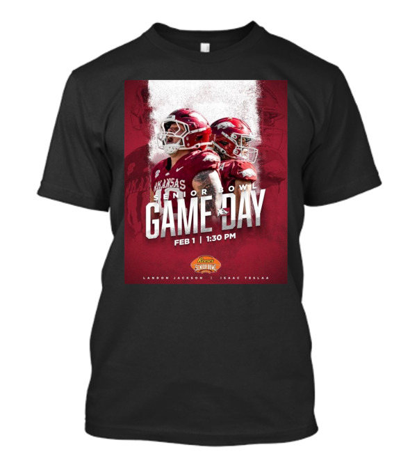Arkansas Razorbacks Senior Bowl Game Day Landon Jackson Isaac TeSlaa February 1 2025 T-Shirt