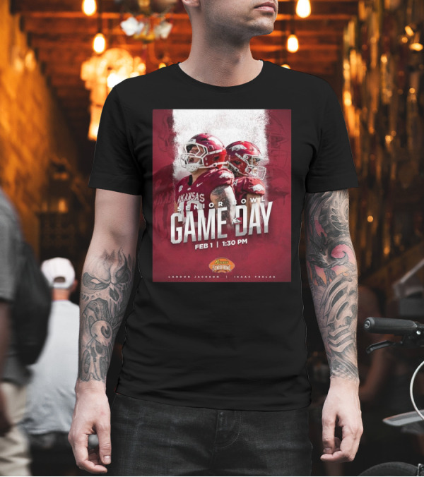 Arkansas Razorbacks Senior Bowl Game Day Landon Jackson Isaac TeSlaa February 1 2025 T-Shirt