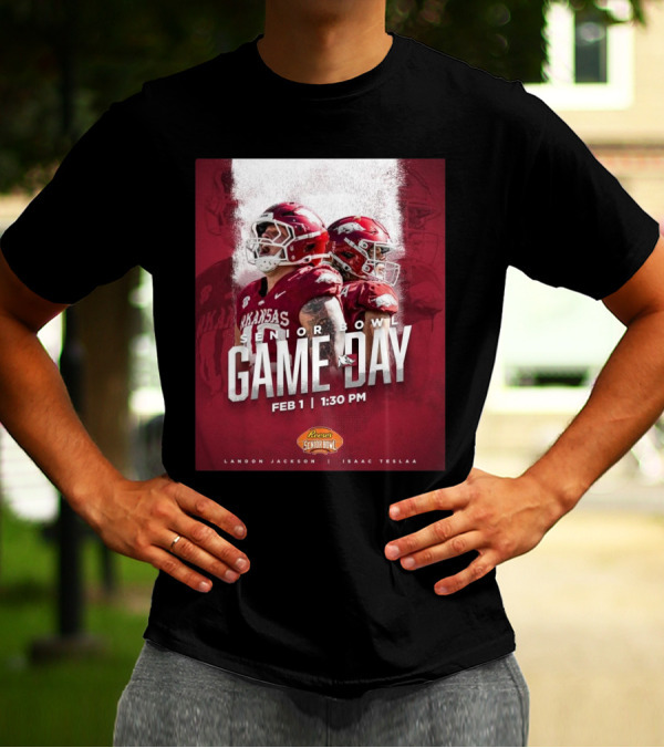 Arkansas Razorbacks Senior Bowl Game Day Landon Jackson Isaac TeSlaa February 1 2025 T-Shirt