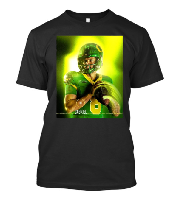 2025 Reese's Senior Bowl Oregon Ducks Football Dillon Gabriel QB 18 T-Shirt