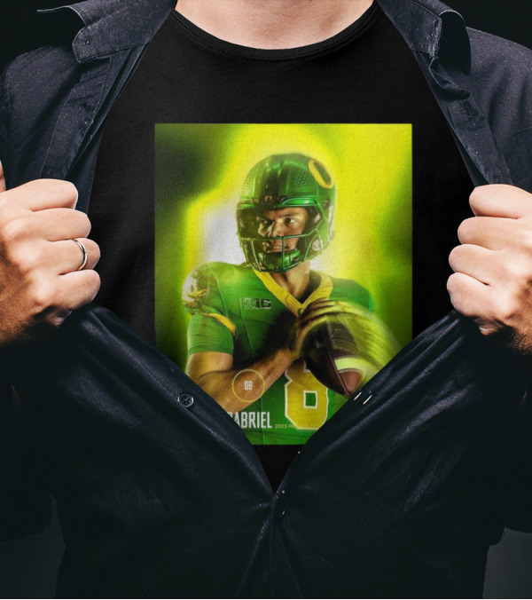2025 Reese's Senior Bowl Oregon Ducks Football Dillon Gabriel QB 18 T-Shirt