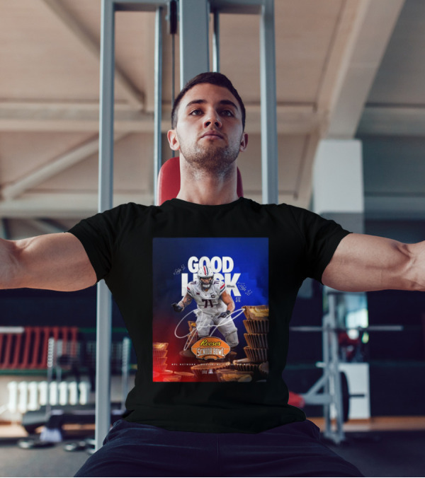 Good Luck Jonah Savaiinaea Reese's Senior Bowl Arizona Wildcats 2025 Football T-Shirt