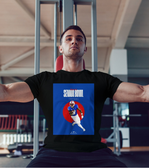 Reese's Senior Bowl Hancock Whitney Stadium Mobile Alabama Brashard Smith SMU Football 2025 T-Shirt