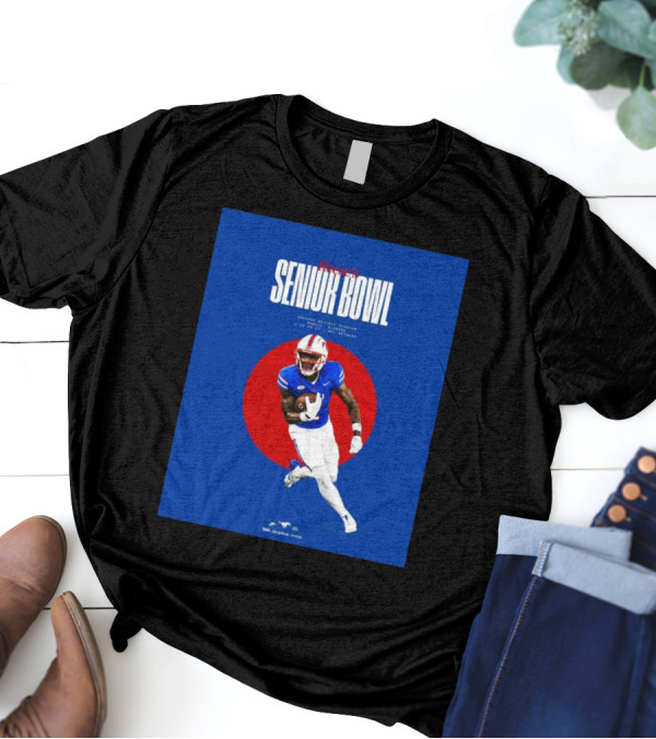 Reese's Senior Bowl Hancock Whitney Stadium Mobile Alabama Brashard Smith SMU Football 2025 T-Shirt