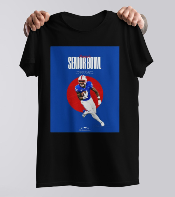 Reese's Senior Bowl Hancock Whitney Stadium Mobile Alabama Brashard Smith SMU Football 2025 T-Shirt