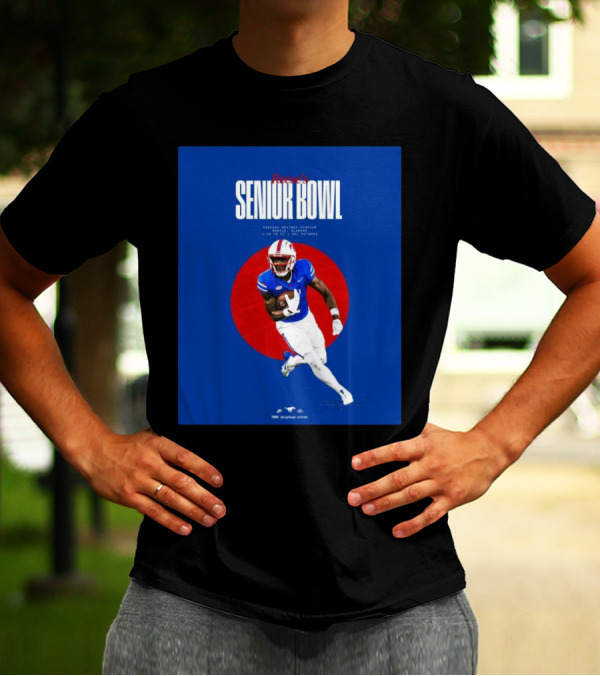Reese's Senior Bowl Hancock Whitney Stadium Mobile Alabama Brashard Smith SMU Football 2025 T-Shirt