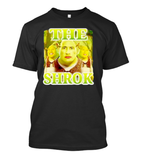 Shrek And The Rock Mashup - The Shrok Face Blend T-Shirt