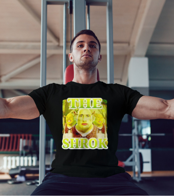 Shrek And The Rock Mashup - The Shrok Face Blend T-Shirt