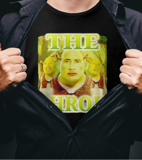 Shrek And The Rock Mashup - The Shrok Face Blend T-Shirt