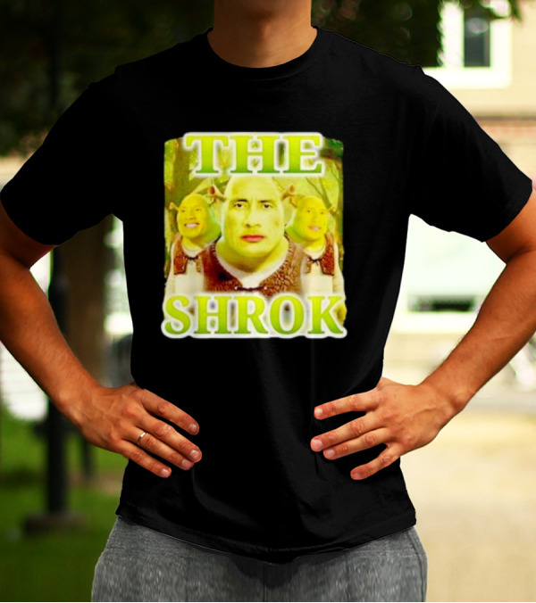 Shrek And The Rock Mashup - The Shrok Face Blend T-Shirt