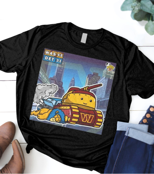 "Washington Commanders Tank Victory Over Detroit Lions 45-31 Urban Showdown" T-Shirt