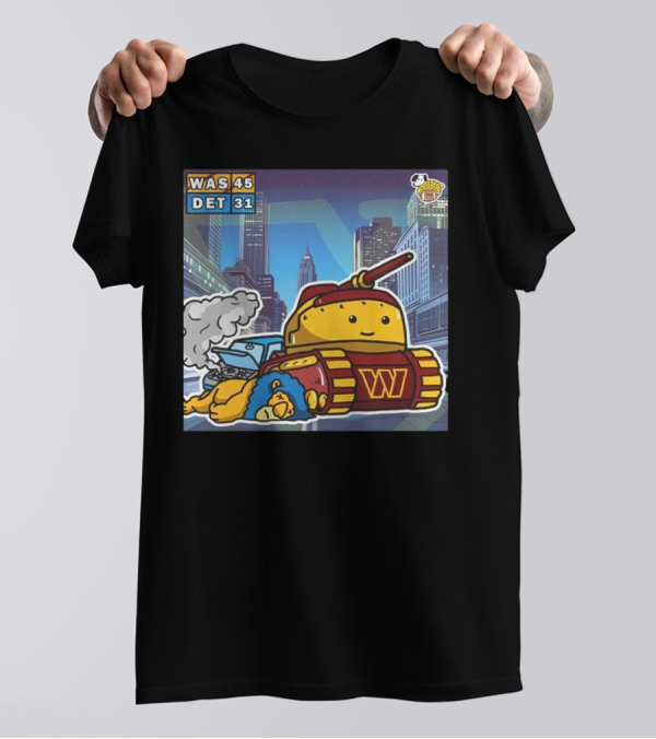 "Washington Commanders Tank Victory Over Detroit Lions 45-31 Urban Showdown" T-Shirt