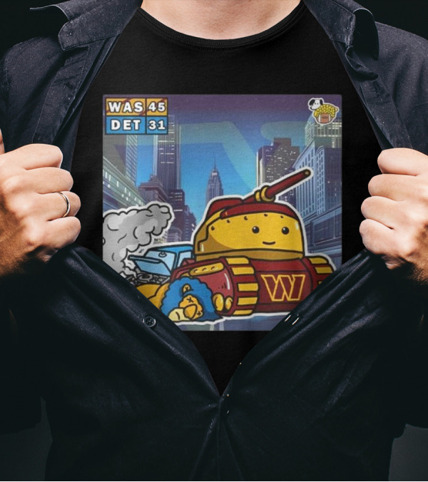 "Washington Commanders Tank Victory Over Detroit Lions 45-31 Urban Showdown" T-Shirt