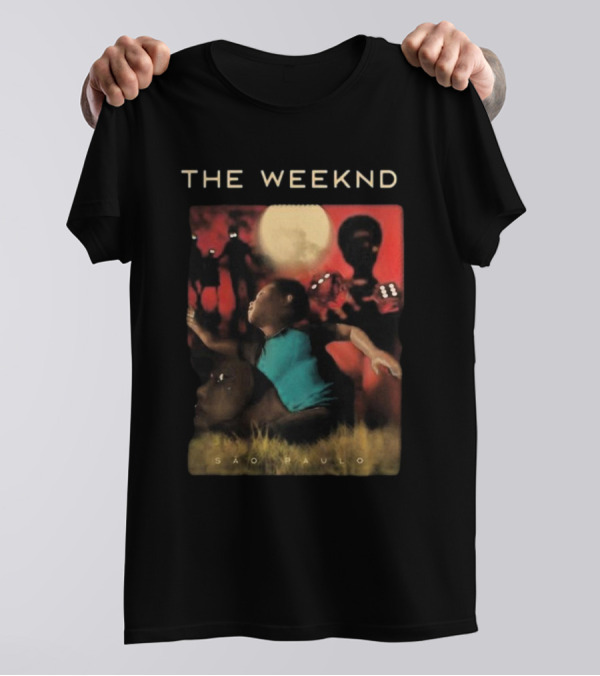 The Weeknd São Paulo Moonlit Shadow Scene T-Shirt