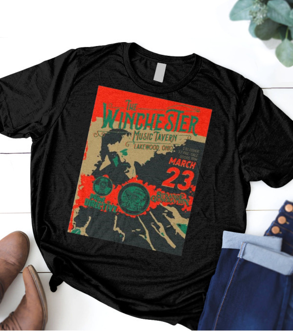 The Winchester Music Tavern Lakewood Ohio March 23 Prime Directive Strange Generation T-Shirt