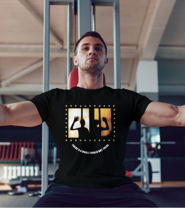 There's A Whole World Out There Pure Noise Arm's Length Stars And Silhouettes T-Shirt