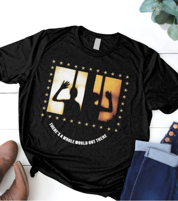 There's A Whole World Out There Pure Noise Arm's Length Stars And Silhouettes T-Shirt