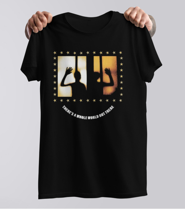 There's A Whole World Out There Pure Noise Arm's Length Stars And Silhouettes T-Shirt