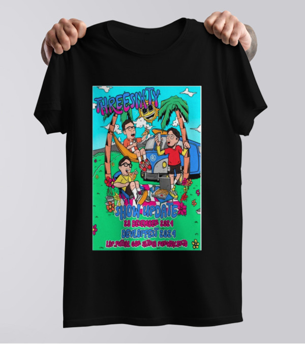 THREESIXTY Show Update 28 Desember 2024 Devlopfest Lap Futsal GOR Satria Purwokerto T-Shirt