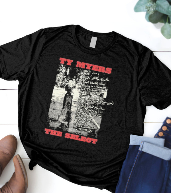Ty Myers The Select Handwriting Collage T-Shirt