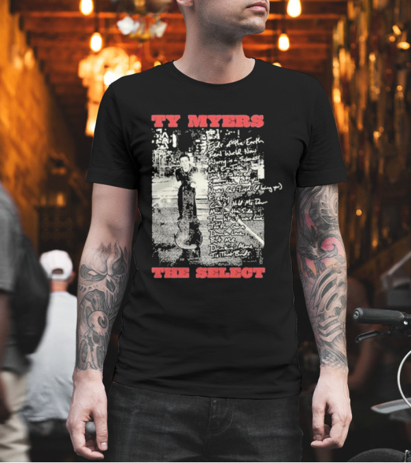 Ty Myers The Select Handwriting Collage T-Shirt
