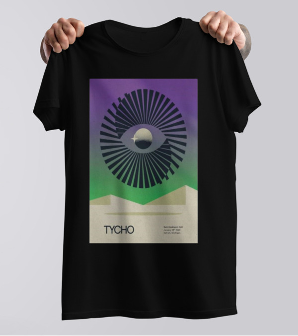Tycho Saint Andrew's Hall January 23 2025 Detroit Michigan T-Shirt
