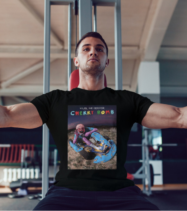 Tyler The Creator Cherry Bomb Riding Go Kart 10 Years Anniversary T-Shirt