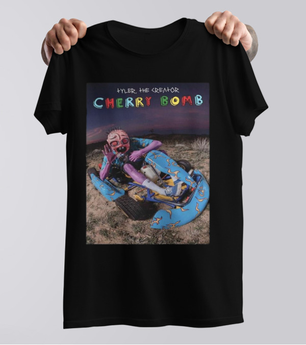 Tyler The Creator Cherry Bomb Riding Go Kart 10 Years Anniversary T-Shirt