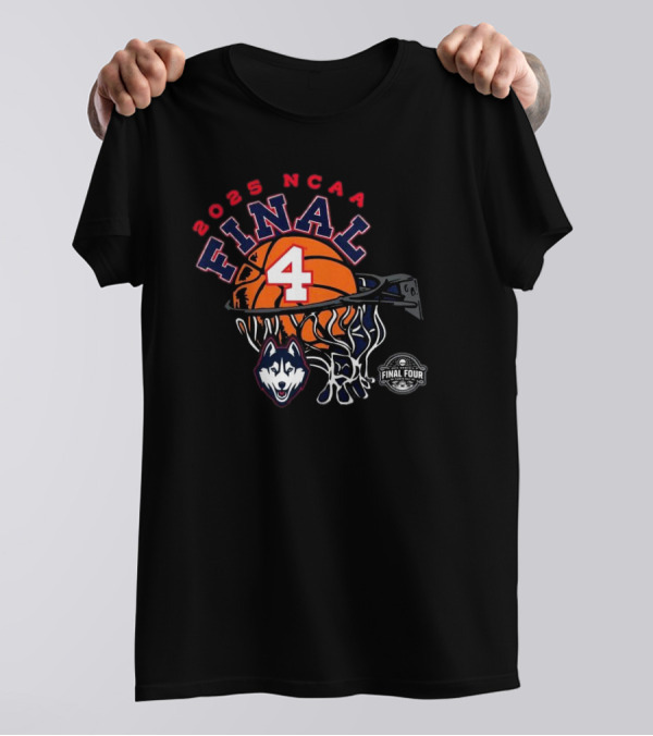 UConn Huskies 2025 NCAA Final Four March Madness Basketball Tournament T-Shirt