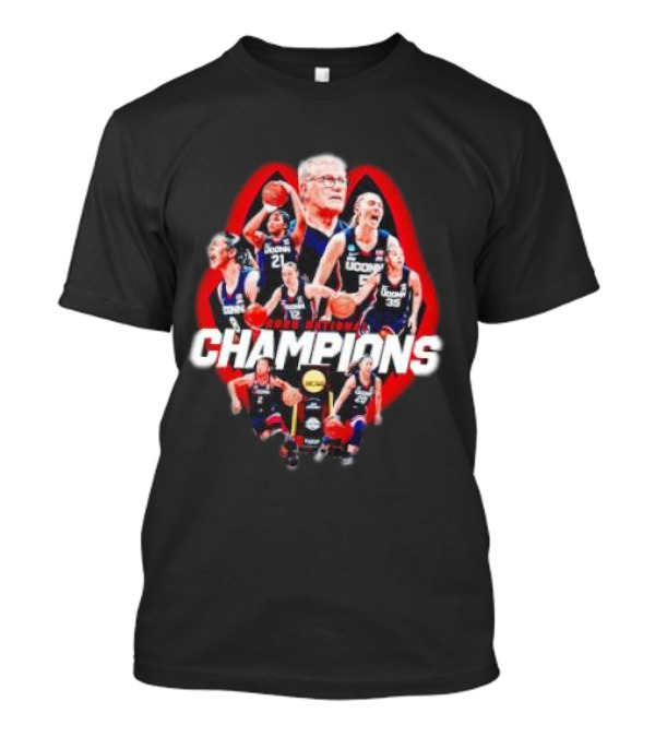 UConn Huskies Women's Basketball 2025 NCAA National Champions Top Dog T-Shirt