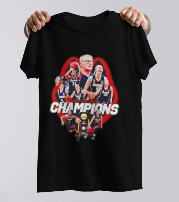 UConn Huskies Women's Basketball 2025 NCAA National Champions Top Dog T-Shirt