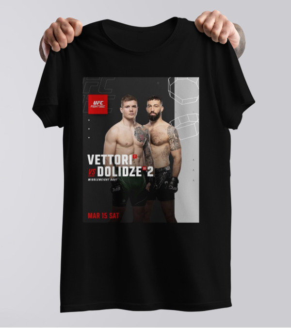 UFC Fight Night Vettori Vs Dolidze Middleweight Bout March 15 Saturday T-Shirt
