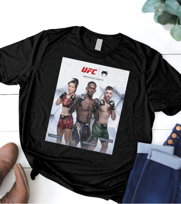 UFC Unrivaled Shorts Zhang Weili Israel Adesanya Dricus Du Plessis T-Shirt