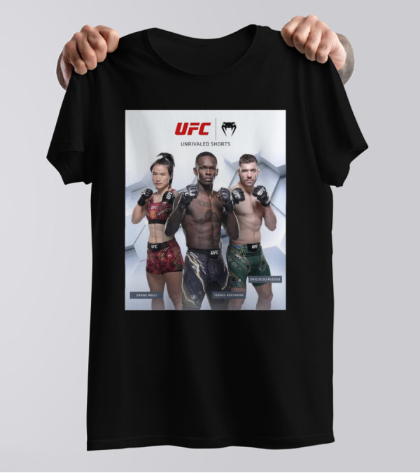 UFC Unrivaled Shorts Zhang Weili Israel Adesanya Dricus Du Plessis T-Shirt