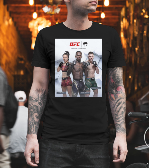 UFC Unrivaled Shorts Zhang Weili Israel Adesanya Dricus Du Plessis T-Shirt