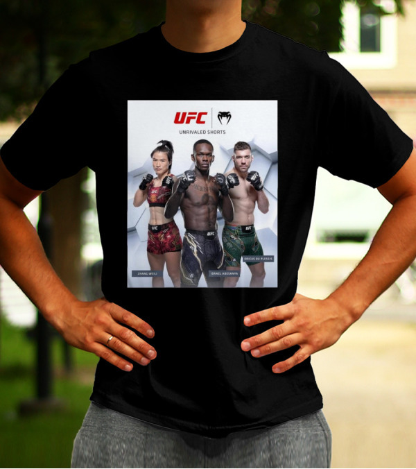 UFC Unrivaled Shorts Zhang Weili Israel Adesanya Dricus Du Plessis T-Shirt