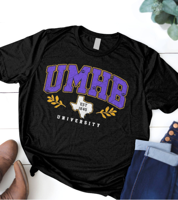 UMHB University Vintage Retro Texas Est 1845 T-Shirt