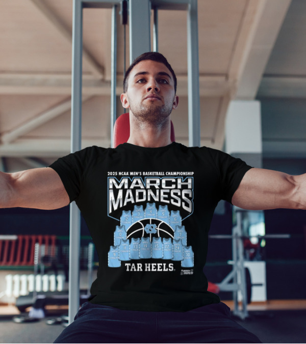 2025 NCAA Men’s Basketball Championship March Madness UNC Tar Heels T-Shirt