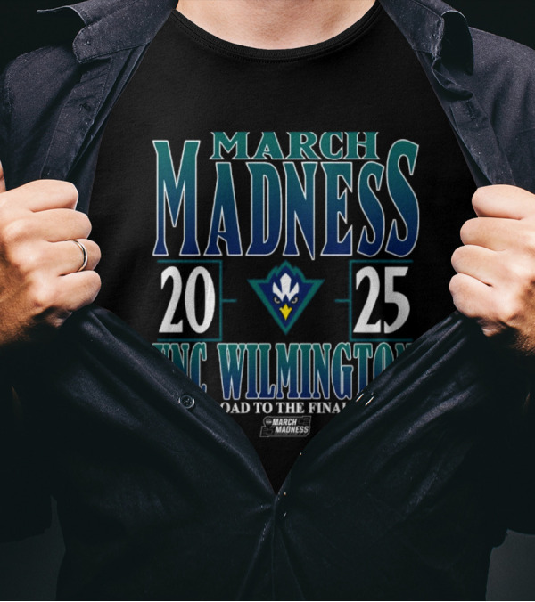 UNC Wilmington Seahawks 2025 March Madness The Road To The Final Four T-Shirt