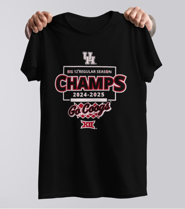 University Of Houston Cougars Big 12 Regular Season Champs 2024-2025 Go Coogs XII T-Shirt