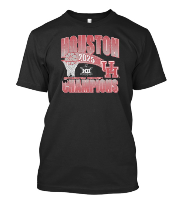University Of Houston 2025 Men’s Basketball Tournament Big 12 Champions T-Shirt